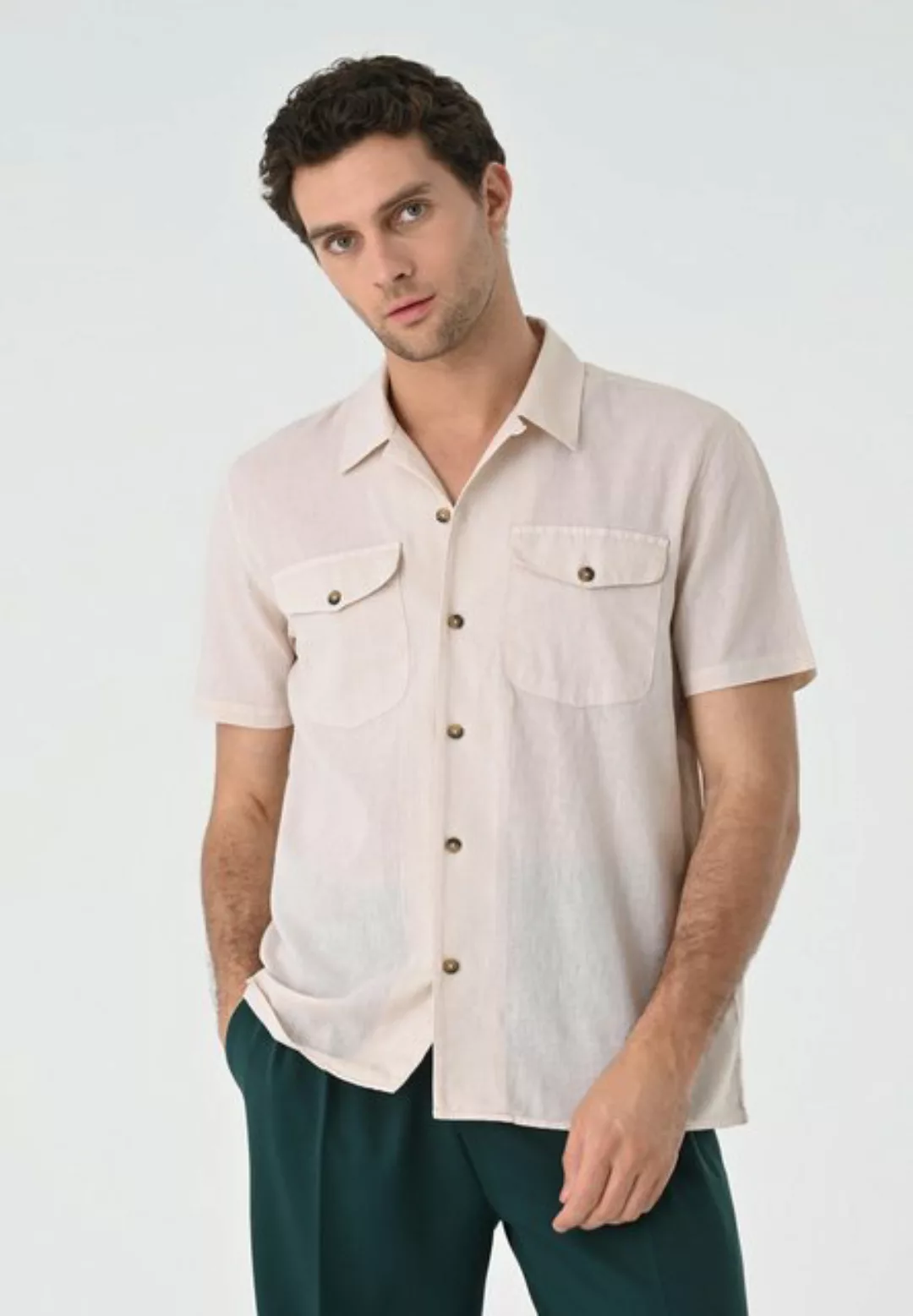 Antioch Blusenshirt Lapel Collar Short Sleeve günstig online kaufen