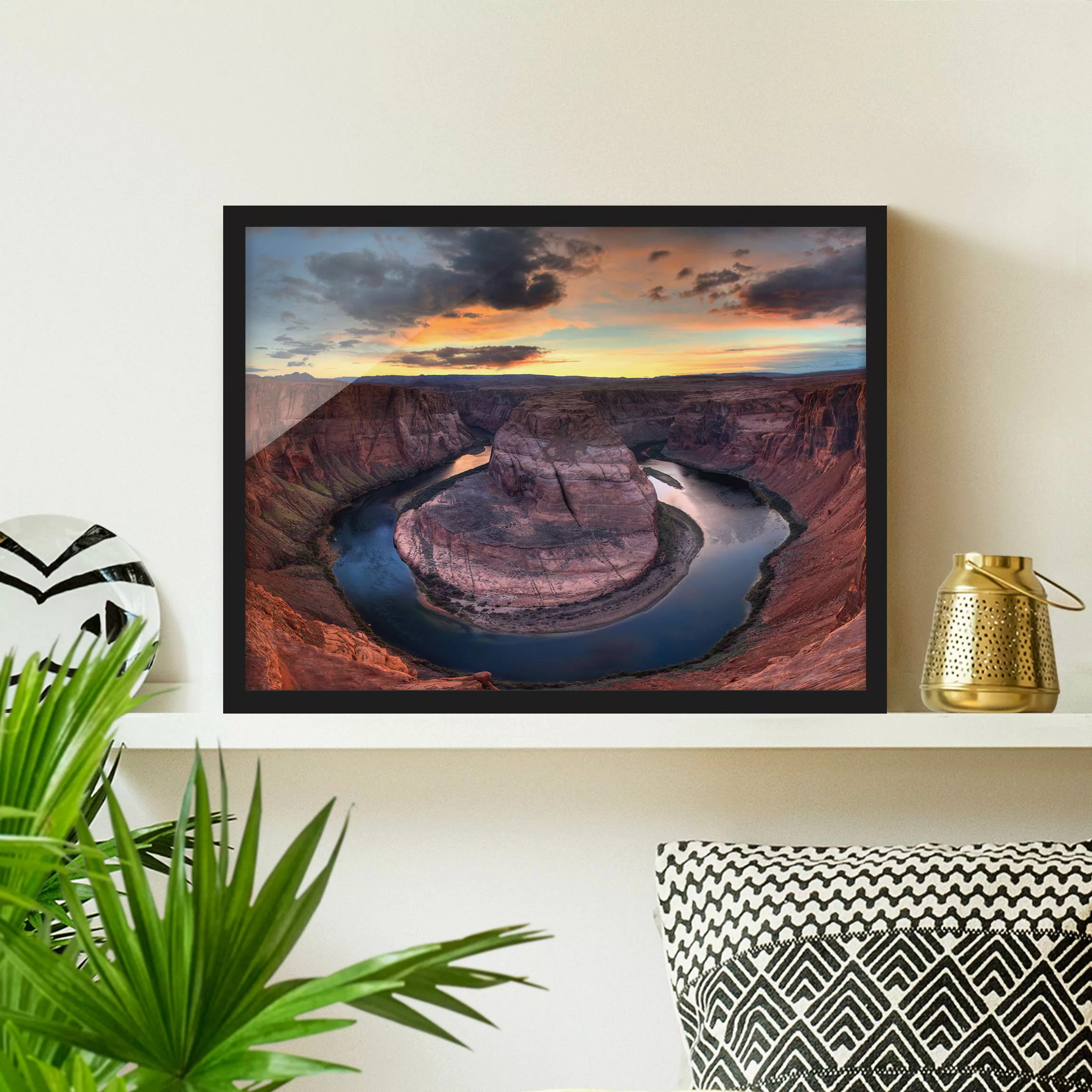 Bild mit Rahmen Natur & Landschaft - Querformat Colorado River Glen Canyon günstig online kaufen