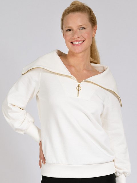 Magadi Yoga & Relax Shirt Nora Troyer aus Sweat-Stoff, mit Reißverschluß günstig online kaufen