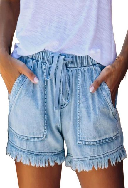 CHENIN Jeansshorts Lässige jeansshorts mit hoher taille Jeansshorts mit ela günstig online kaufen