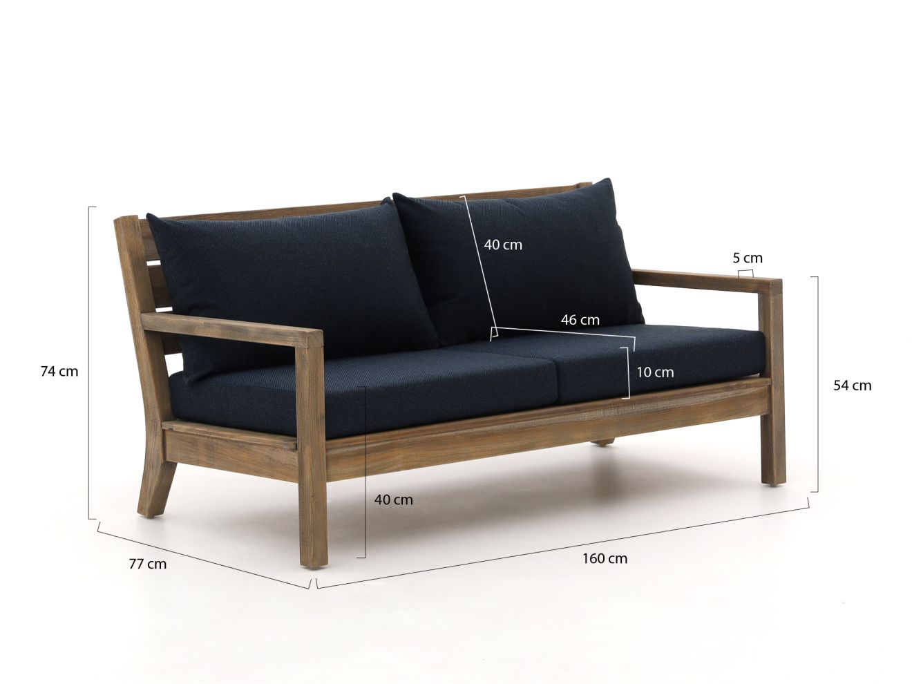 ROUGH Batang Gartensofa 160 cm günstig online kaufen