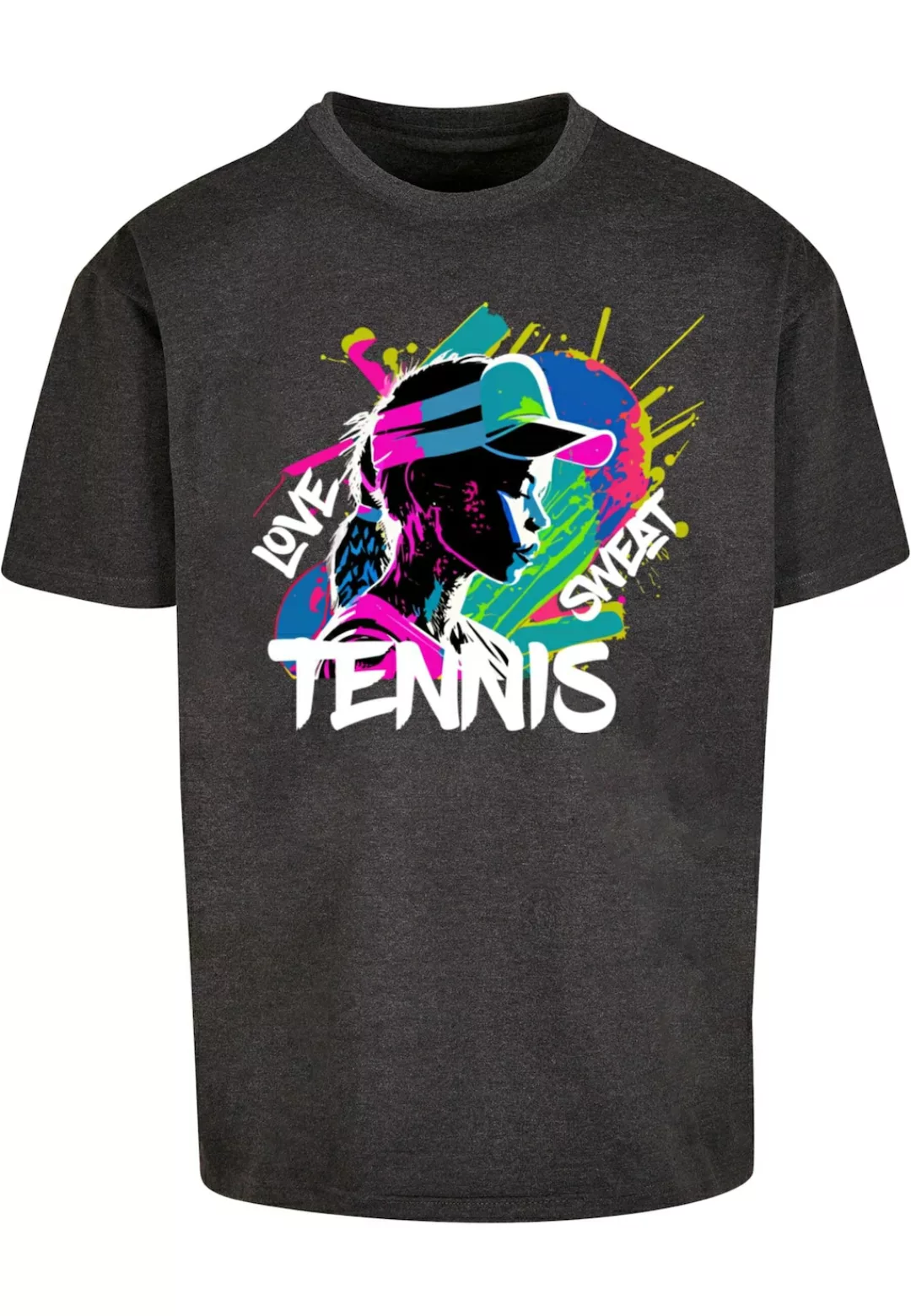 Merchcode T-Shirt "Merchcode Herren Tennis Love, Sweat - Heavy Oversize Tee günstig online kaufen