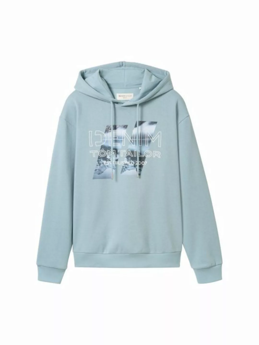 TOM TAILOR Denim Sweatshirt Hoodie mit Print günstig online kaufen