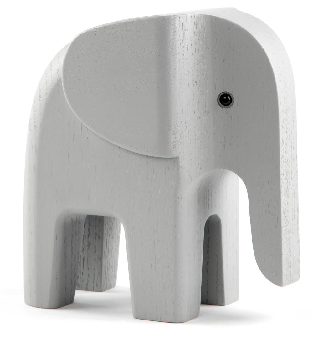 Hochwertige Dekofigur Elefant Esche grau 5,8 x 11 cm günstig online kaufen