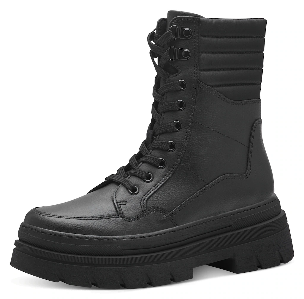 MARCO TOZZI Winterboots "FREDO", Plateau, Bikerboots, Schnürtiefelette, Chu günstig online kaufen