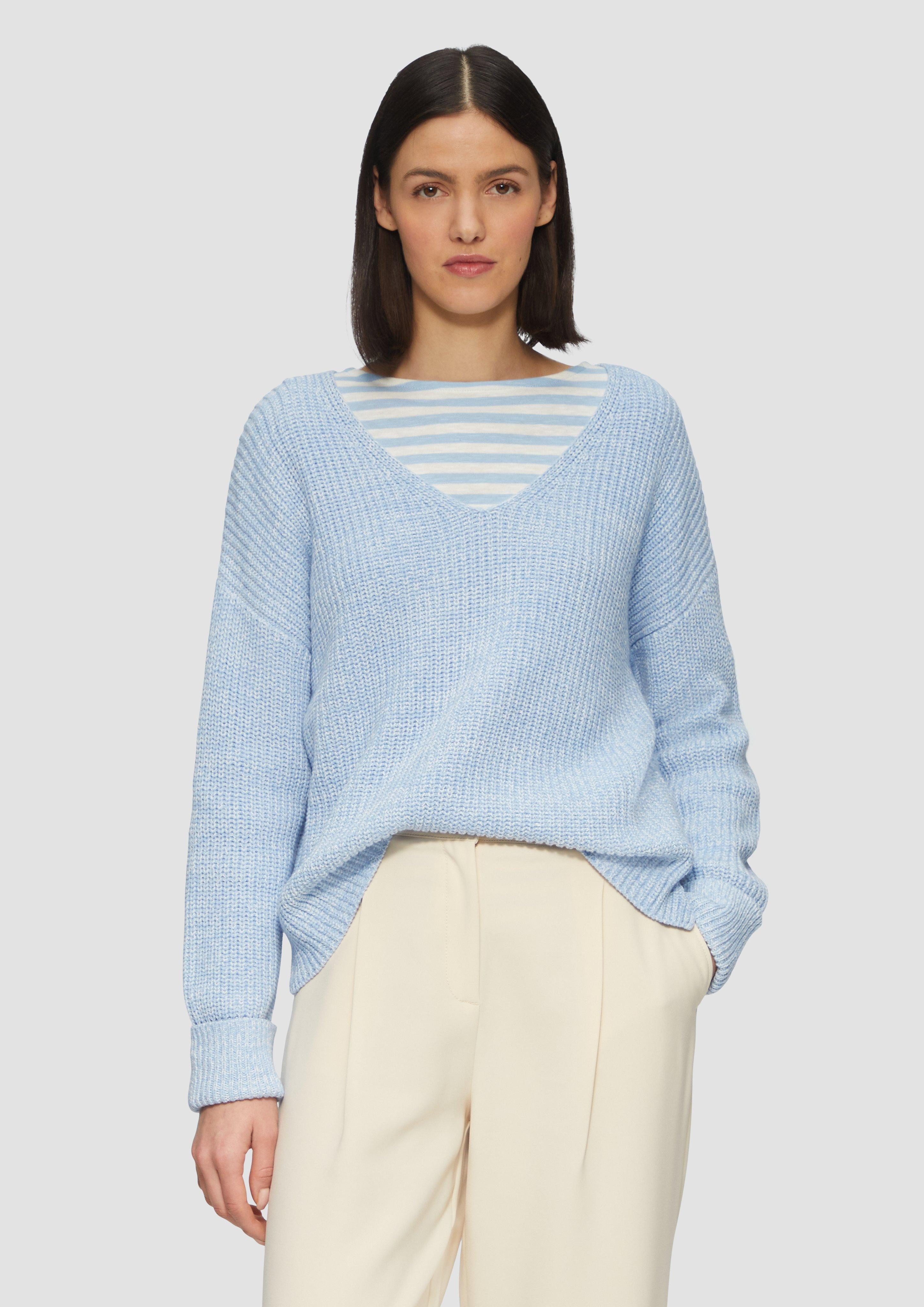s.Oliver Strickpullover Strickpullover im Relaxed Fit günstig online kaufen