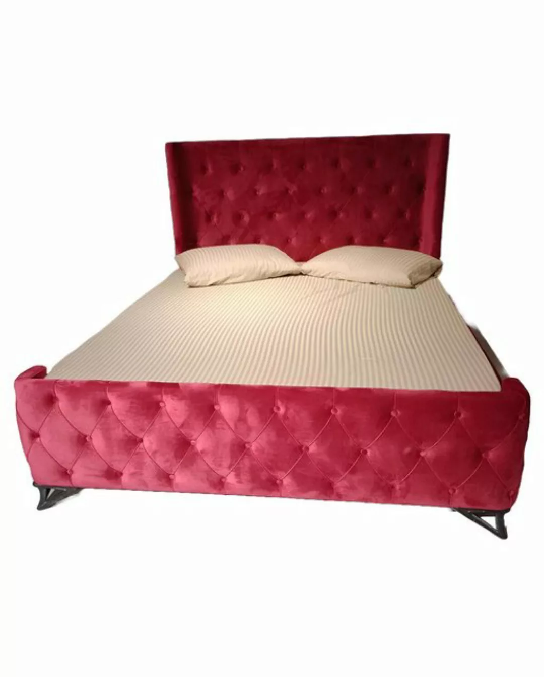 JVmoebel Bett Schlafzimmer Chesterfield Bett Designer Betten Polster Luxus günstig online kaufen