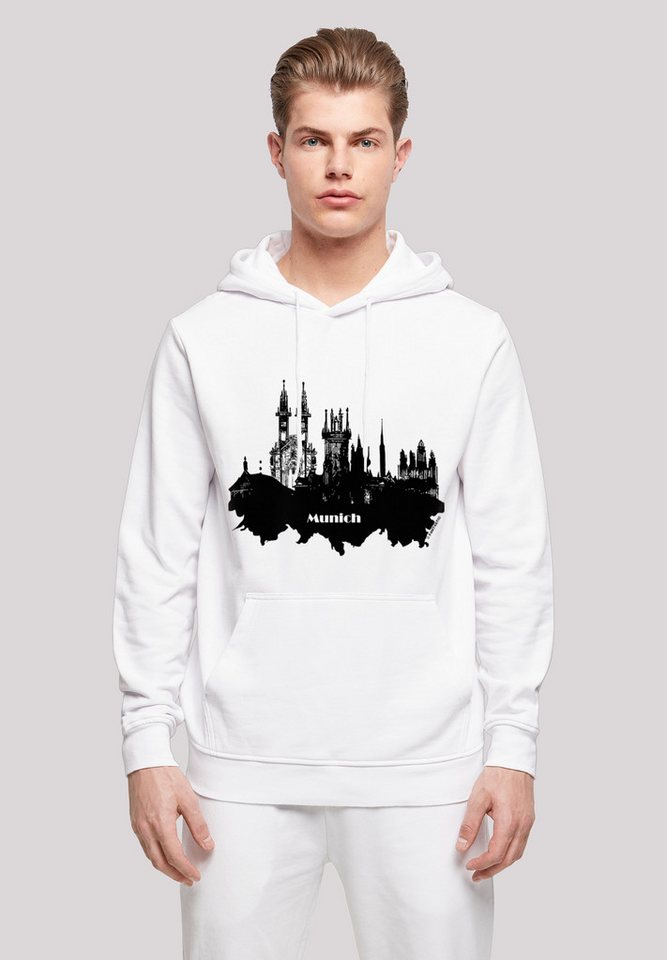 F4NT4STIC Kapuzenpullover Cities Collection - Munich skyline Print günstig online kaufen