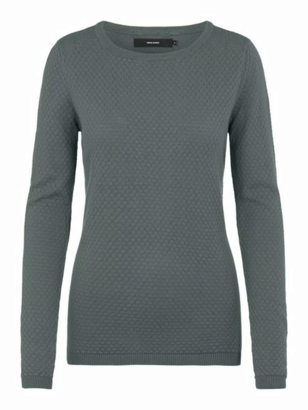 Vero Moda Rundhalspullover VMCARE STRUCTURE LS O-NECK BLOU NOOS günstig online kaufen