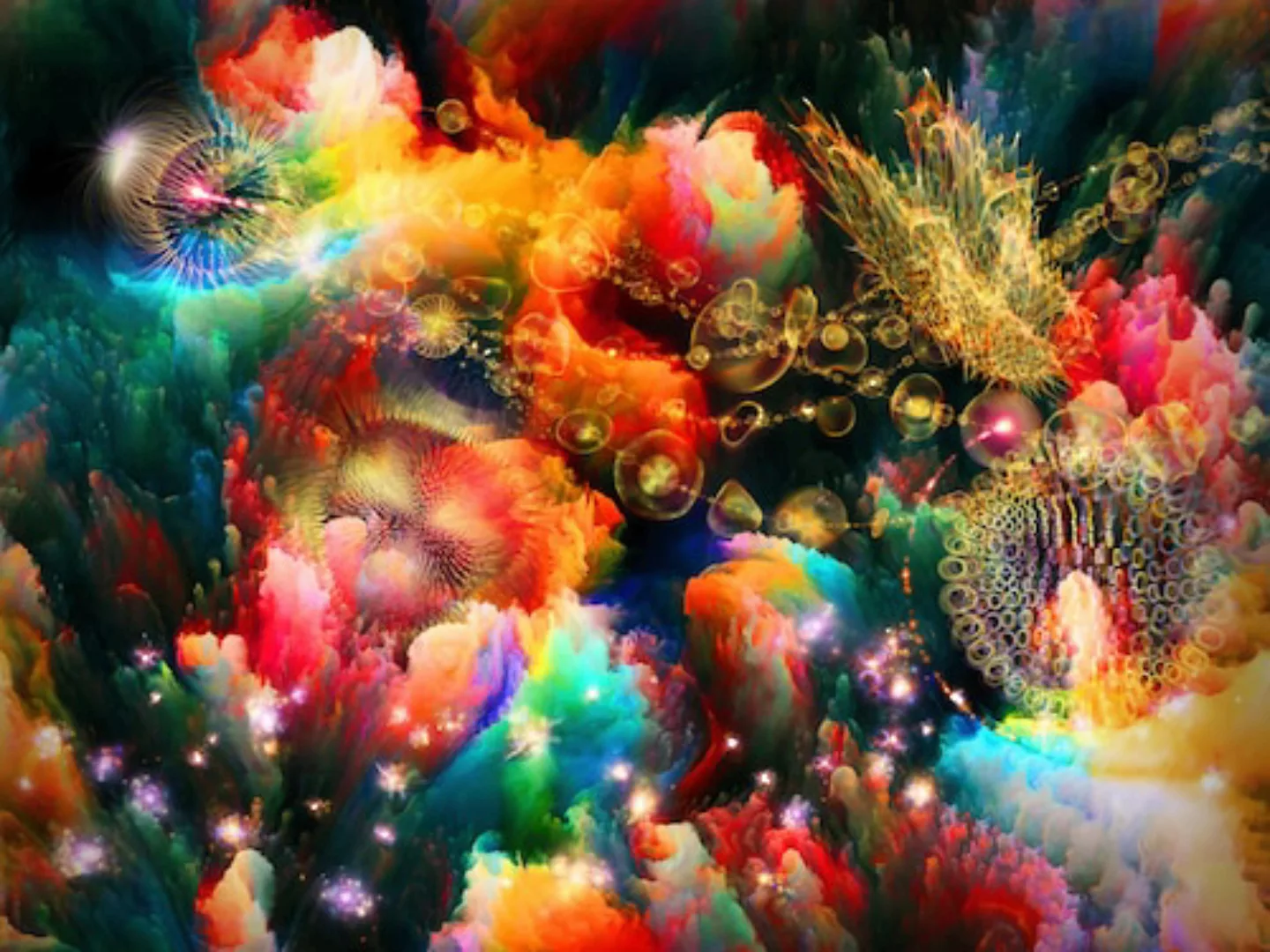 Papermoon Fototapete »Abstrakt mit Farben« günstig online kaufen