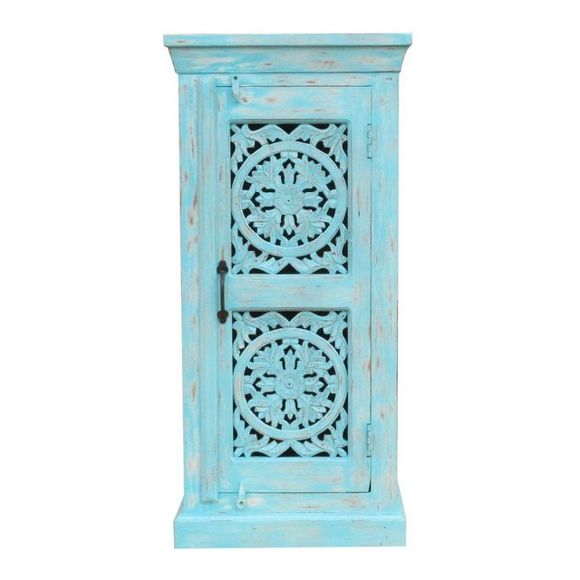 Oriental Galerie Mehrzweckschrank Blaue Kommode kleiner Schrank Indien Blau günstig online kaufen