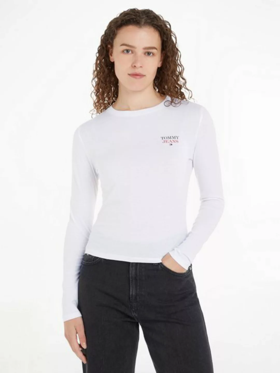 Tommy Jeans Langarmshirt "TJW SLIM ESSENTIAL LOGO 2 LS", mit Tommy Jeans Lo günstig online kaufen