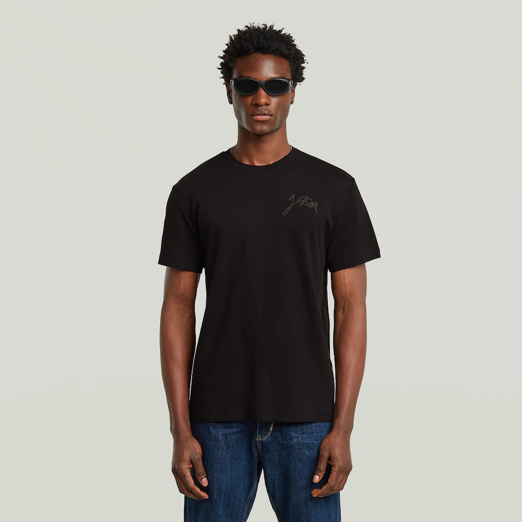 G-STAR T-Shirt "Script", mit Rundhals, aus Baumwolle günstig online kaufen