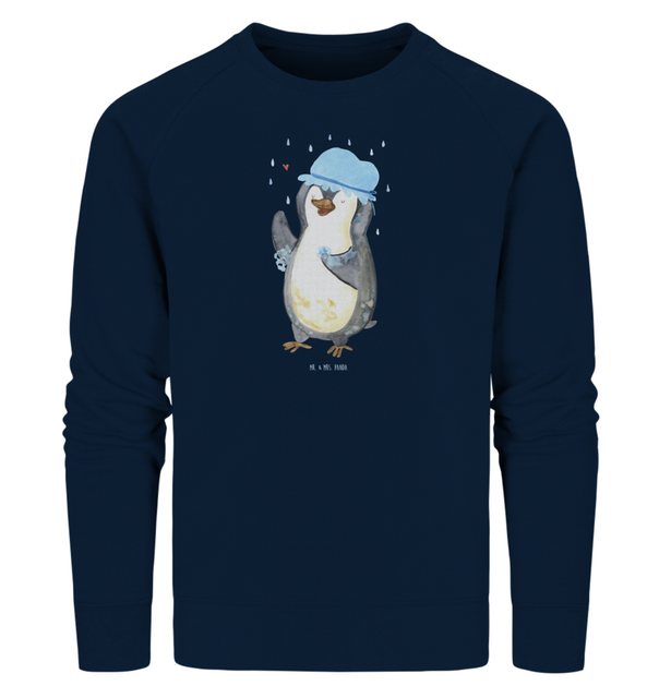 Mr. & Mrs. Panda Longpullover Größe S Pinguin Duschen - French Navy - Gesch günstig online kaufen