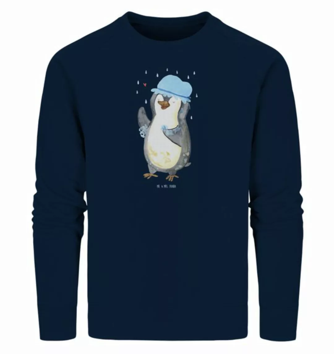 Mr. & Mrs. Panda Longpullover Größe S Pinguin Duschen - French Navy - Gesch günstig online kaufen