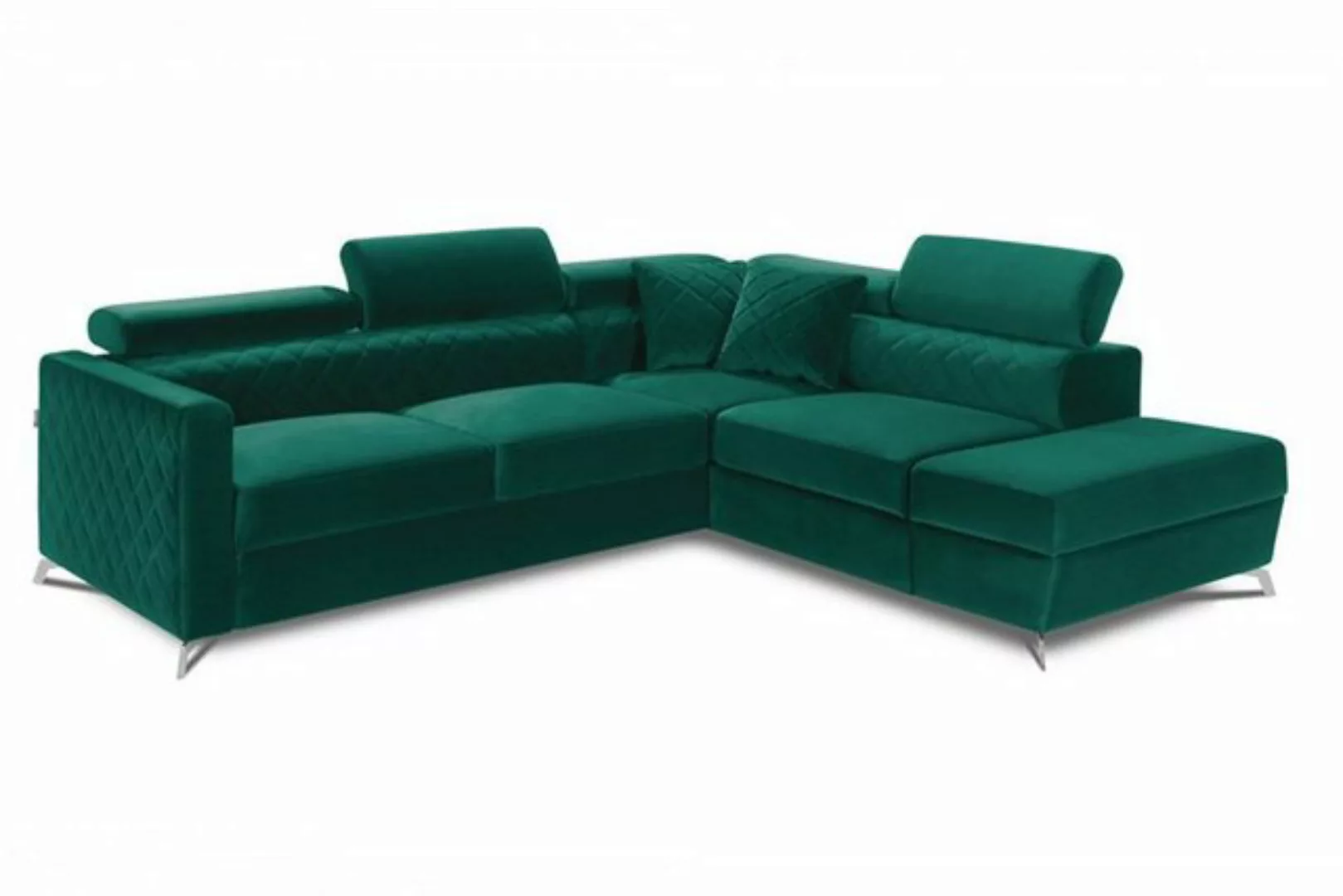 JVmoebel Ecksofa Ecksofa L-Form Couch Design Polster Textil Bettfunktion St günstig online kaufen