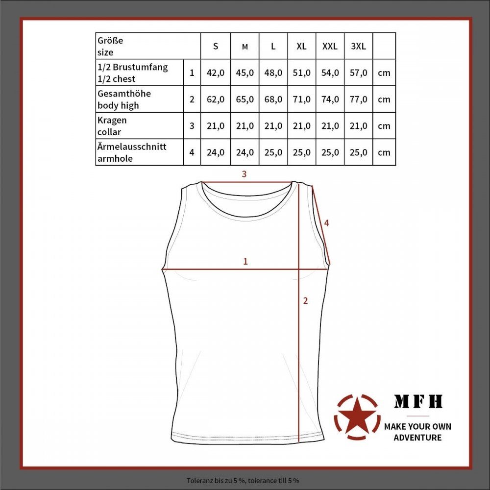 MFH Muskelshirt US Tank-Top Herren Muskelshirt günstig online kaufen