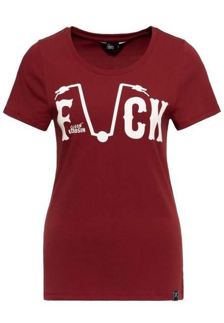 QueenKerosin Print-Shirt F*ck Everyone (1-tlg) mit provokantem Retro-Statem günstig online kaufen