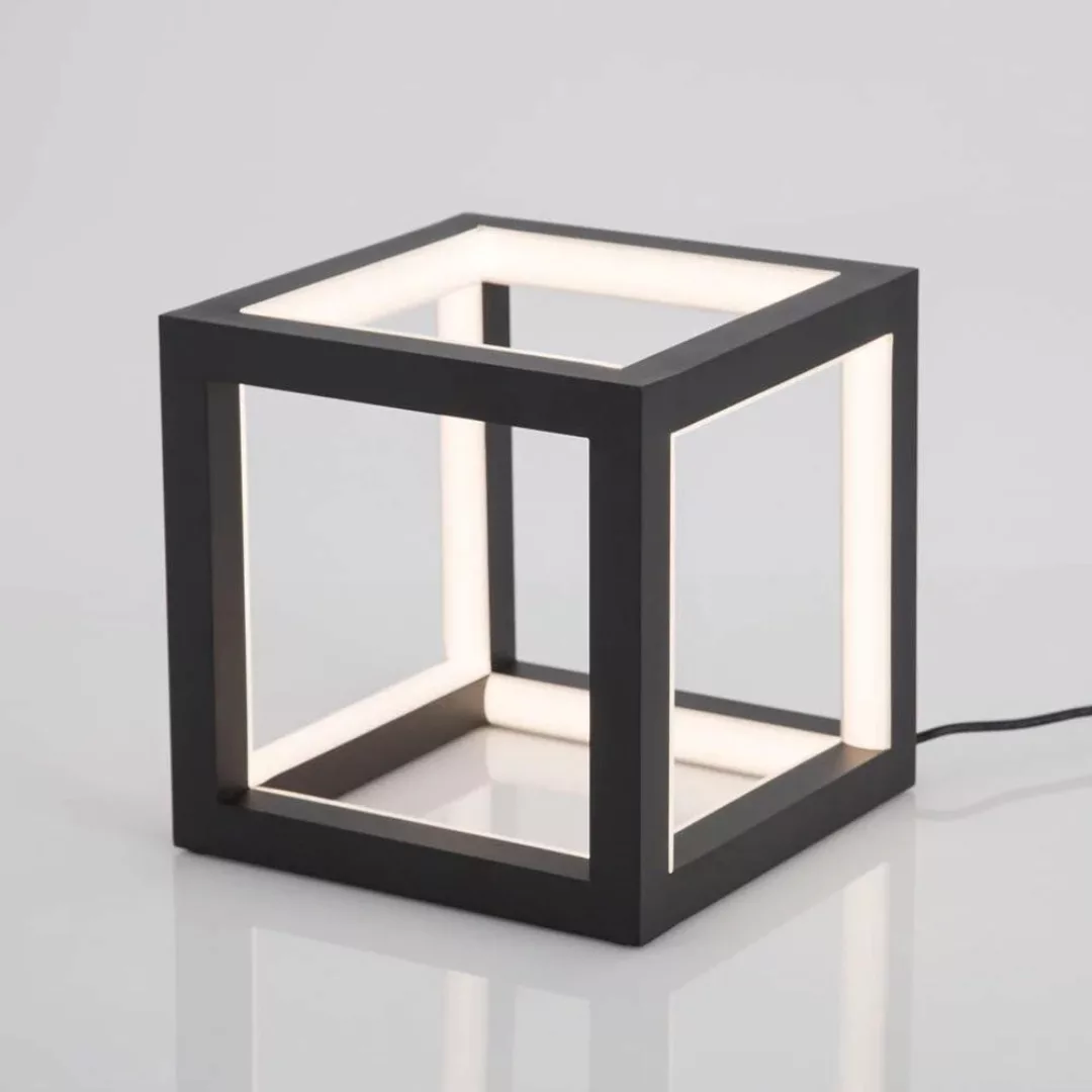LED Tischlleuchte Gabbia in Schwarz 20W 1500lm günstig online kaufen