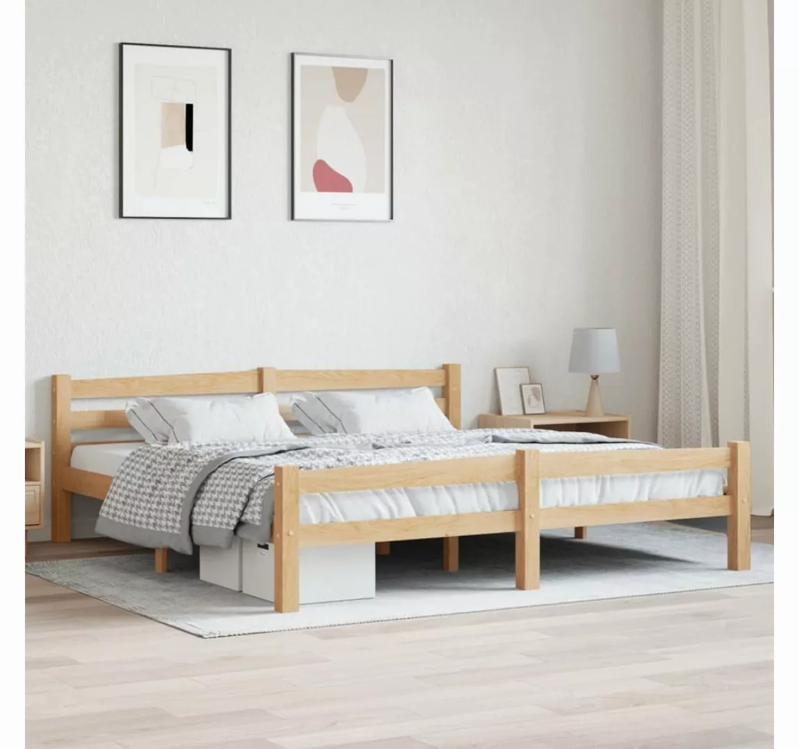 furnicato Bett Massivholzbett Kiefer 180x200 cm günstig online kaufen