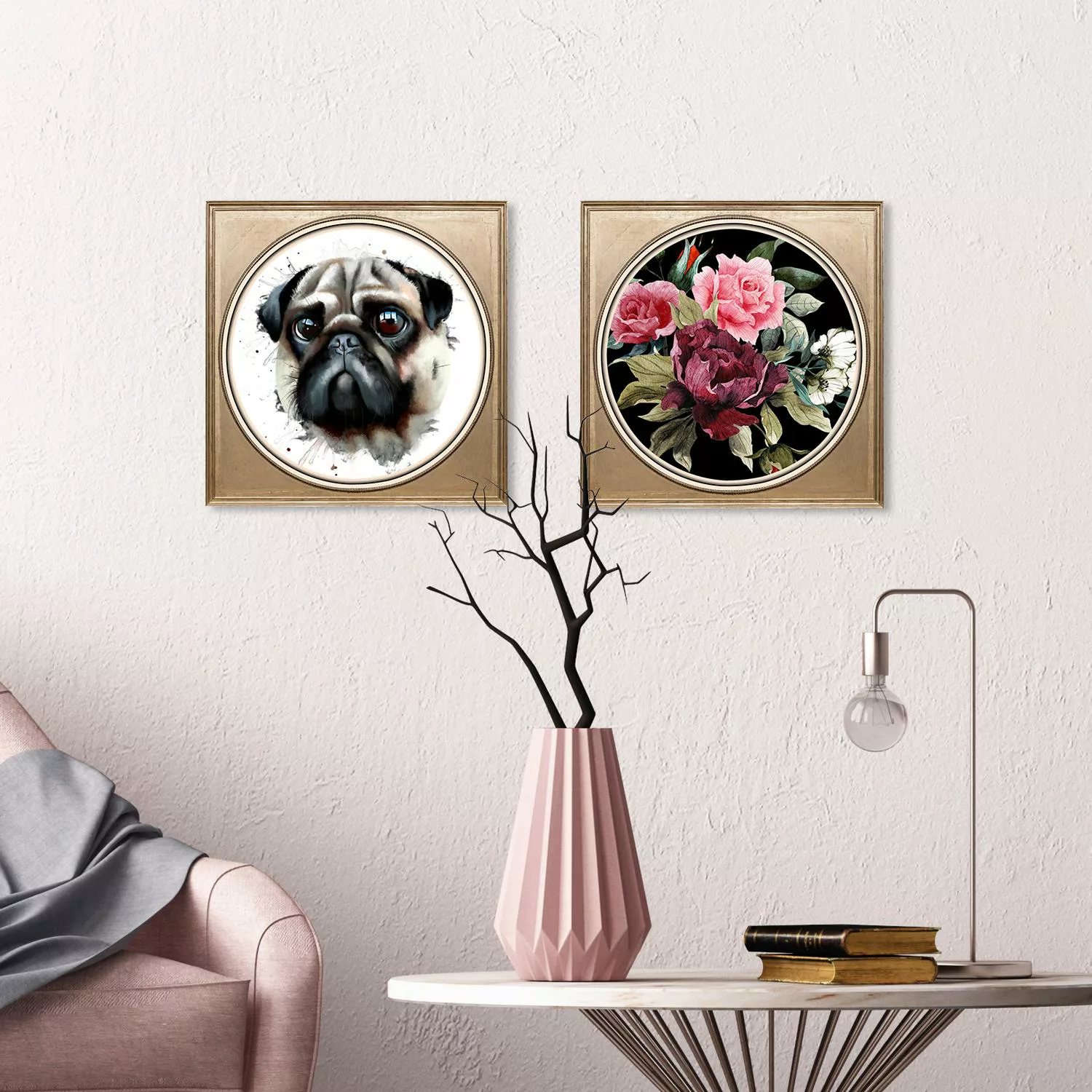 queence Acrylglasbild "Mops" günstig online kaufen