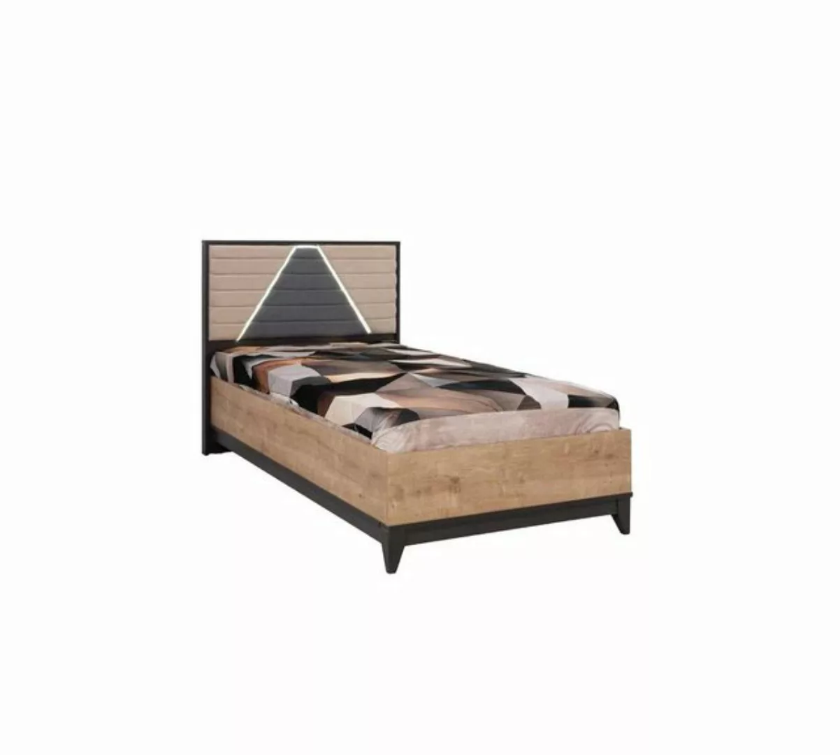 JVmoebel Kinderbett Bett 120 cm Kinderbett Bettrahmen Kinderzimmer Braun Ho günstig online kaufen