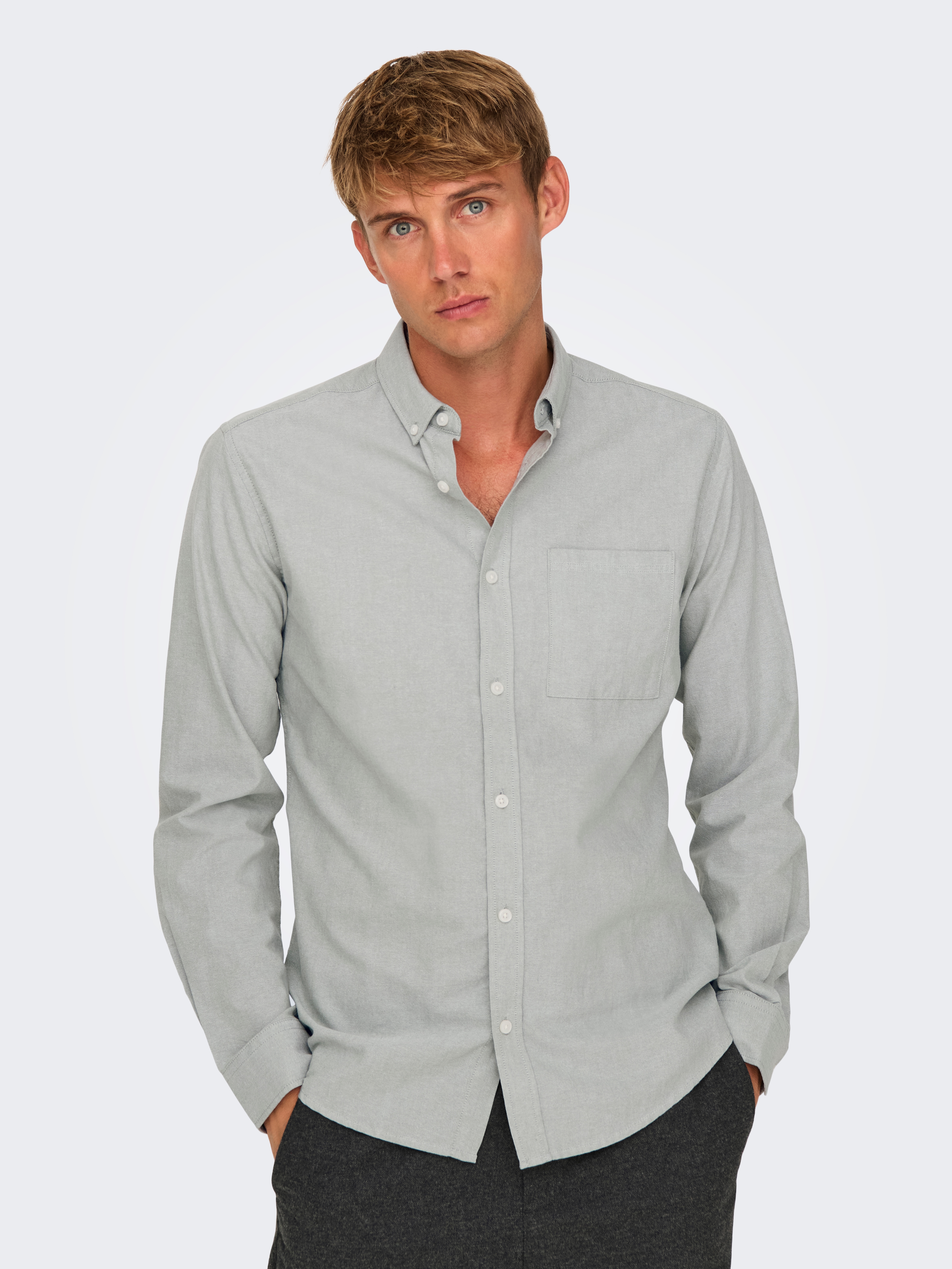 ONLY & SONS Langarmhemd "ONSALVARO SLIM LS OXFORD SHIRT NOOS" günstig online kaufen