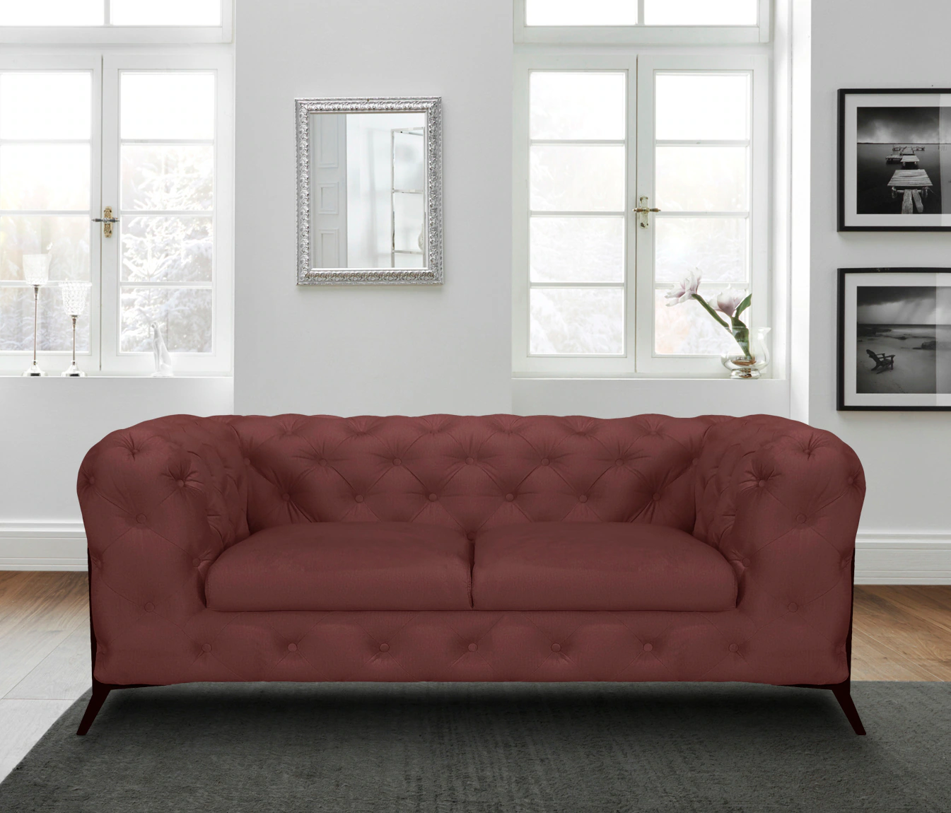 Leonique Chesterfield-Sofa "Amaury", aufwändige Knopfheftung, moderne Chest günstig online kaufen