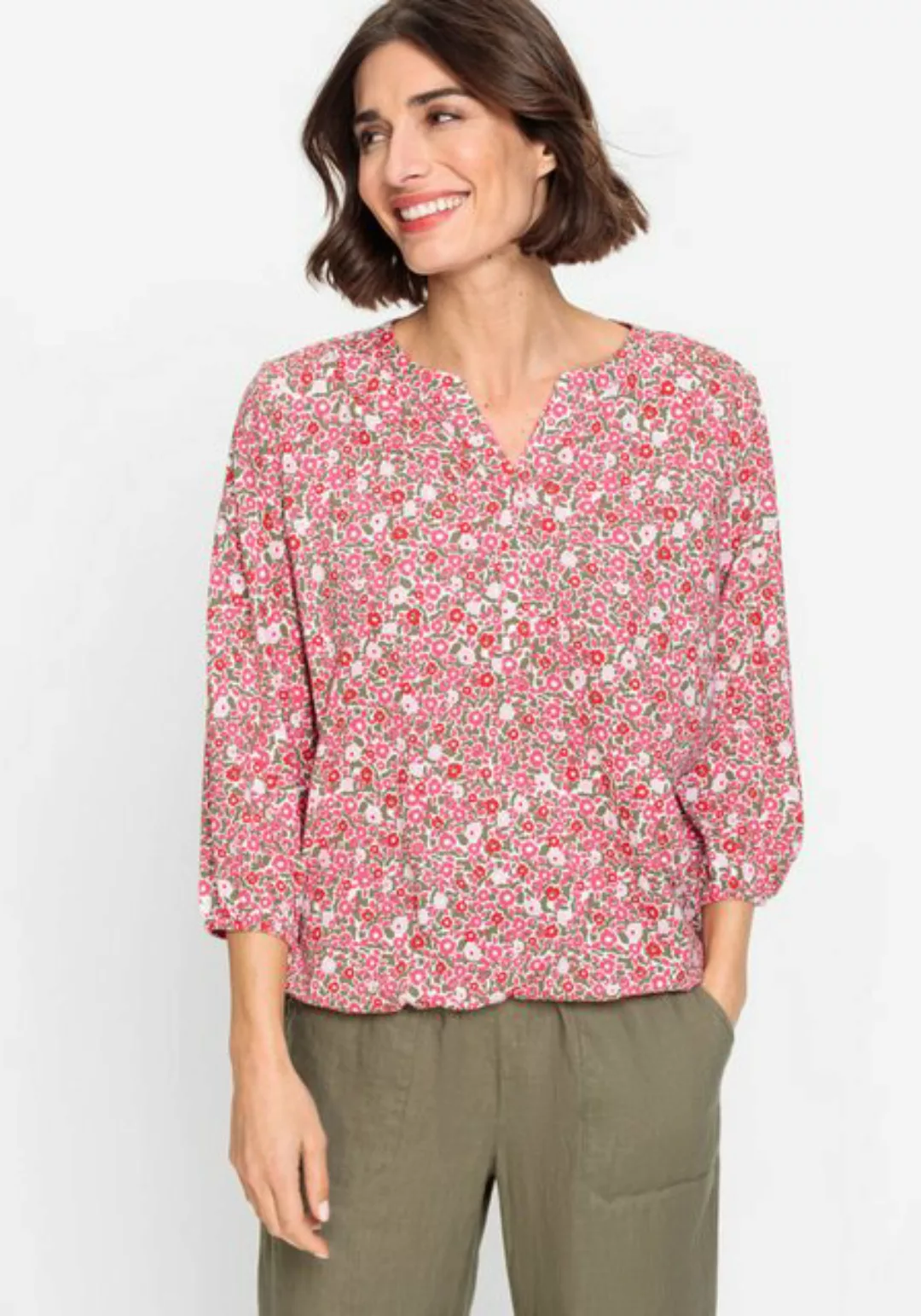 Olsen V-Shirt Mit Tunikaausschnitt günstig online kaufen