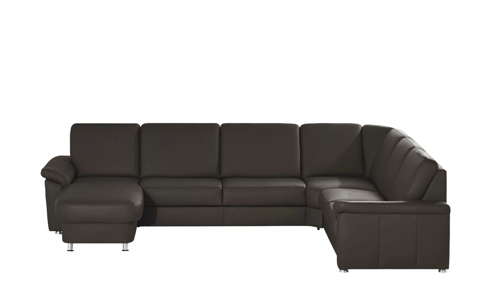 meinSofa Wohnlandschaft Leder Carolin ¦ braun ¦ Maße (cm): B: 336 H: 91 T: günstig online kaufen