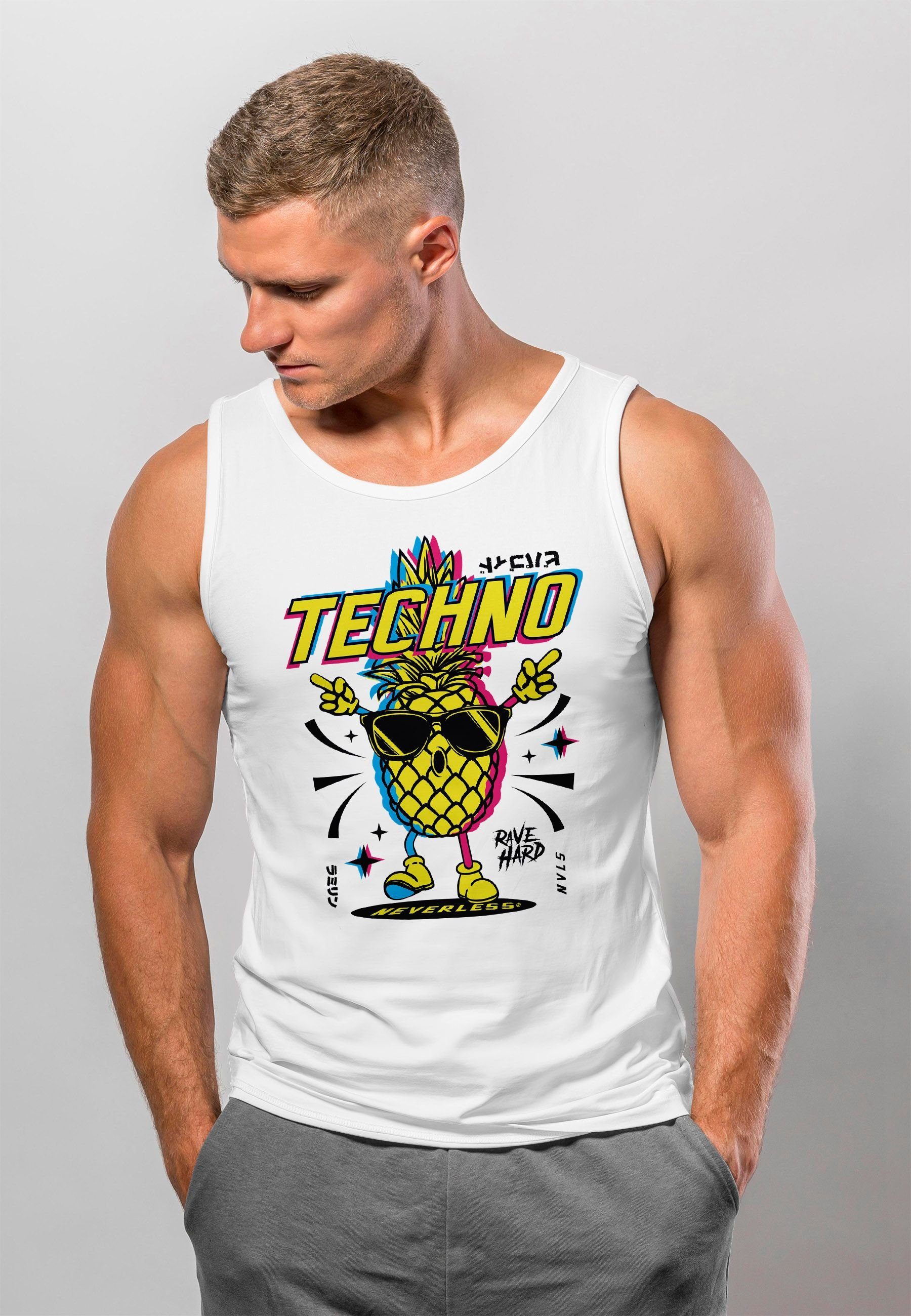 Neverless Tanktop Herren Tank-Top Techno Tanzen günstig online kaufen