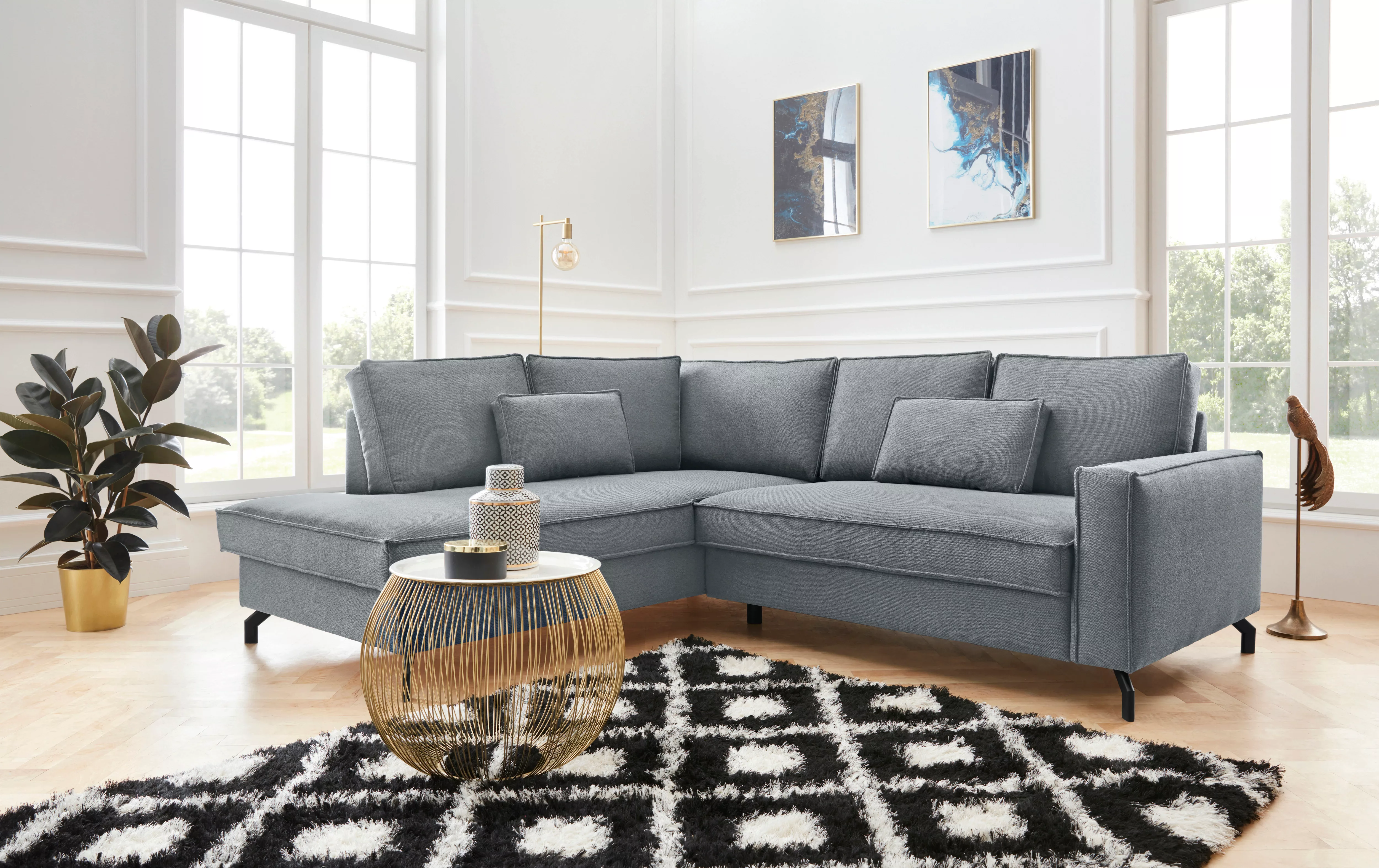 exxpo - sofa fashion Ecksofa "Daytona, kompakt und komfortabel, hoher Sitzk günstig online kaufen