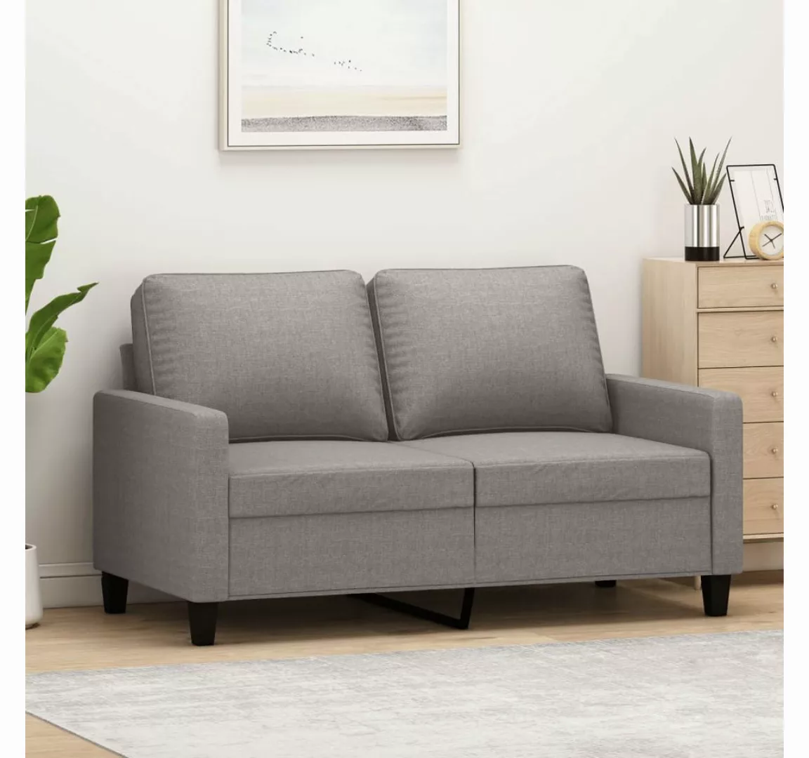 vidaXL Sofa, 2-Sitzer-Sofa Taupe 120 cm Stoff günstig online kaufen