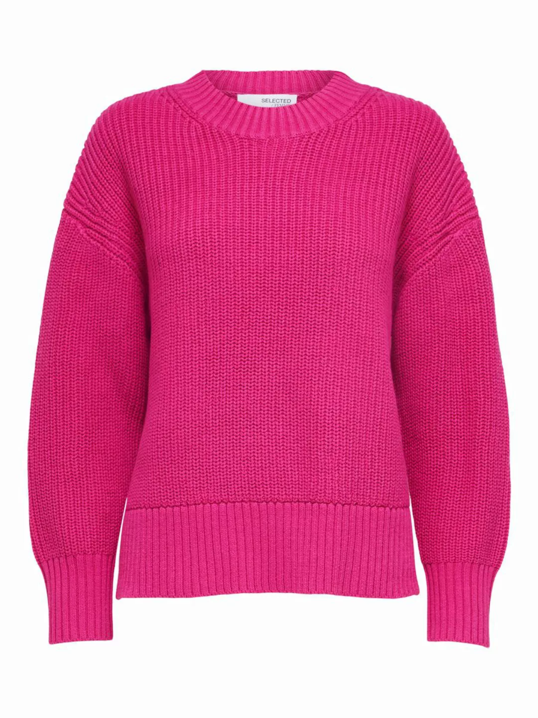 SELECTED Relaxed Fit Strickpullover Damen Pink günstig online kaufen