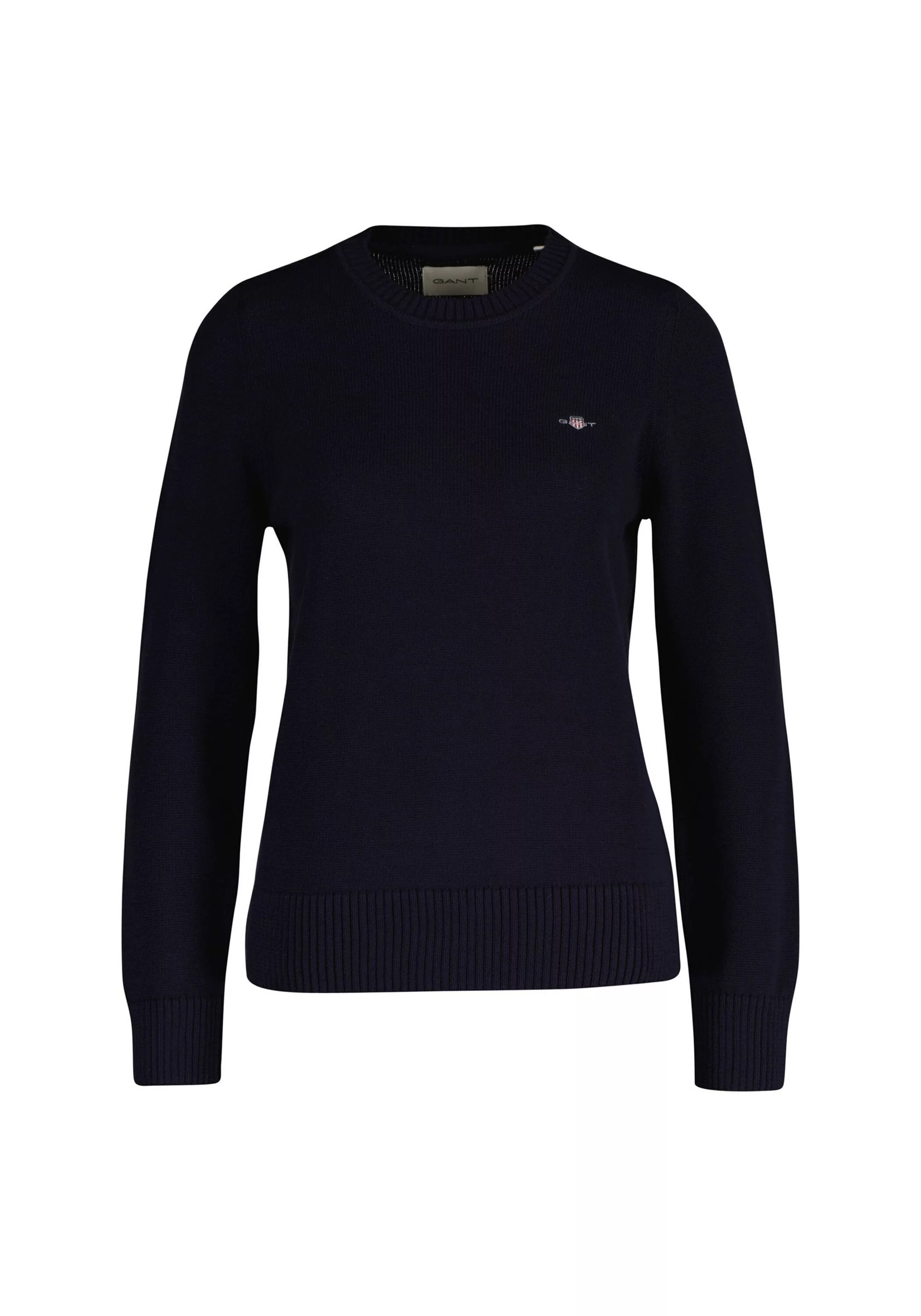 Gant Rundhalspullover "CLASSIC COTTON C-NECK", mit Zopfstrickmuster günstig online kaufen