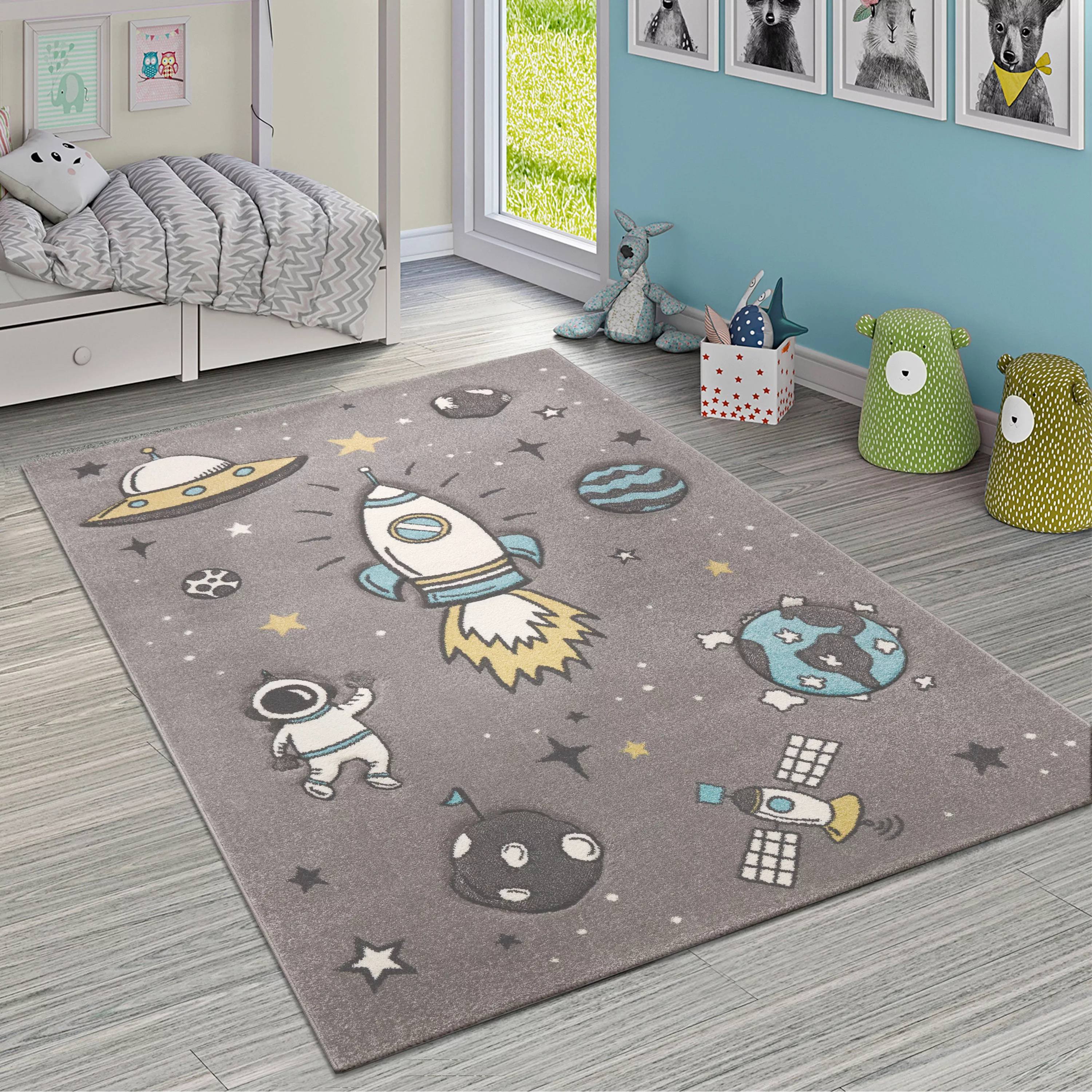 Paco Home Kinderteppich »Diamond 100«, rechteckig, 18 mm Höhe, 3D-Design, M günstig online kaufen