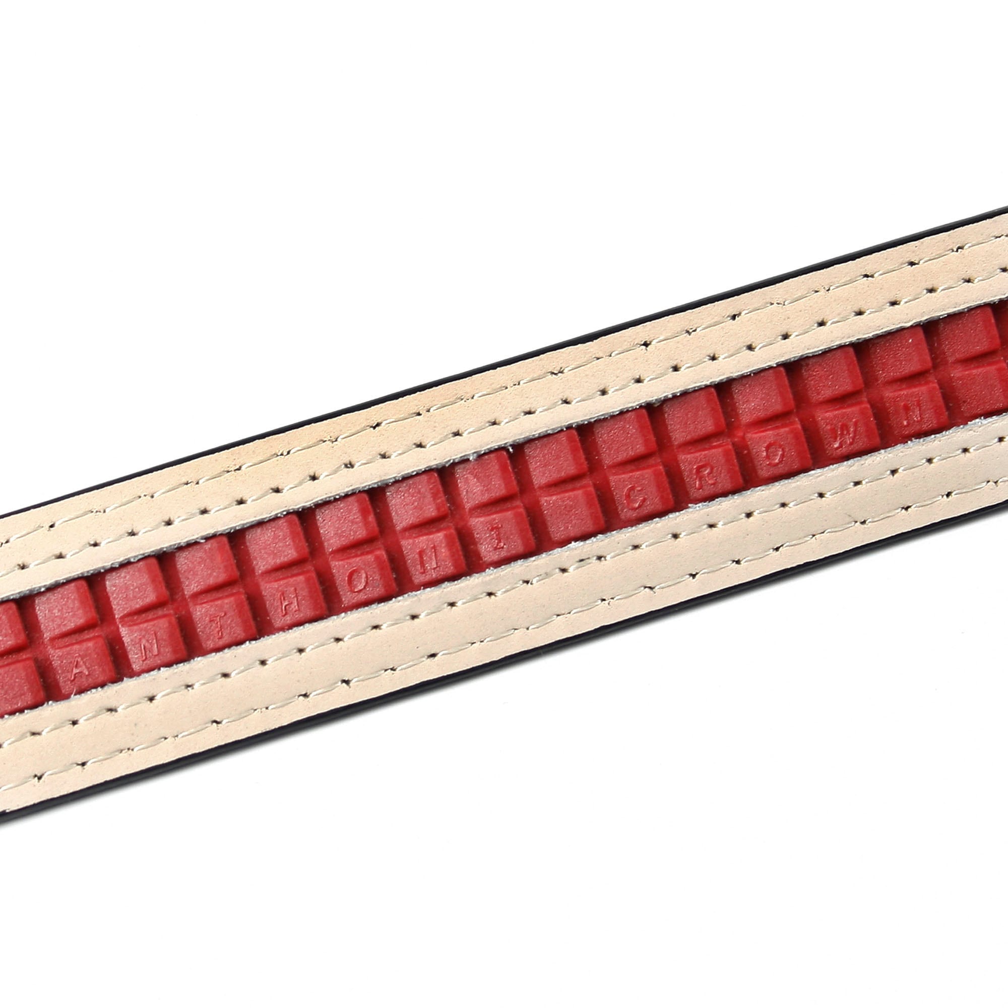 Anthoni Crown Ledergürtel, 2,4 cm femininer Ledergürtel in rot günstig online kaufen