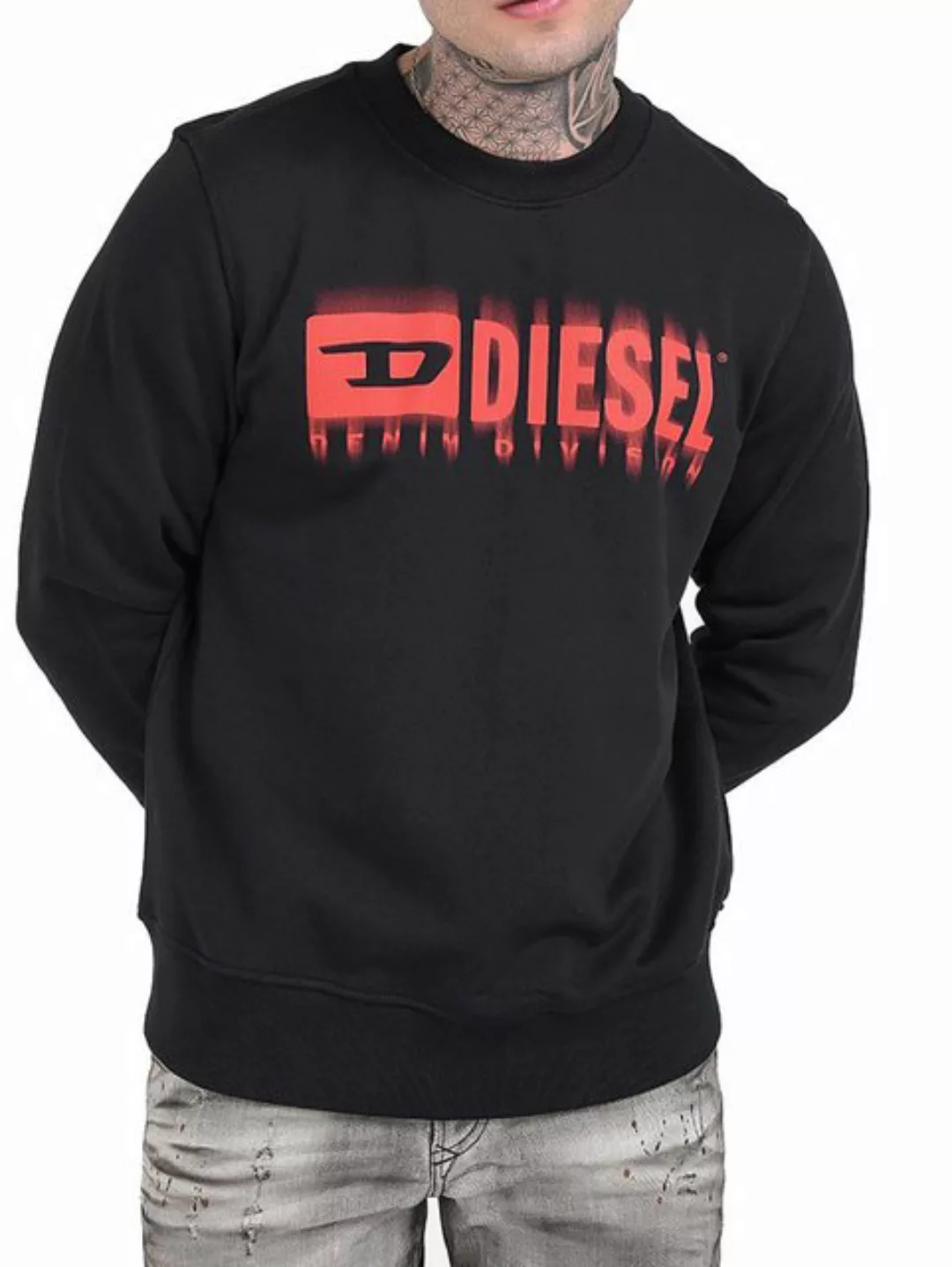 Diesel Sweatshirt Regular Fit Supersoft - S-GINN-L8 9XX günstig online kaufen