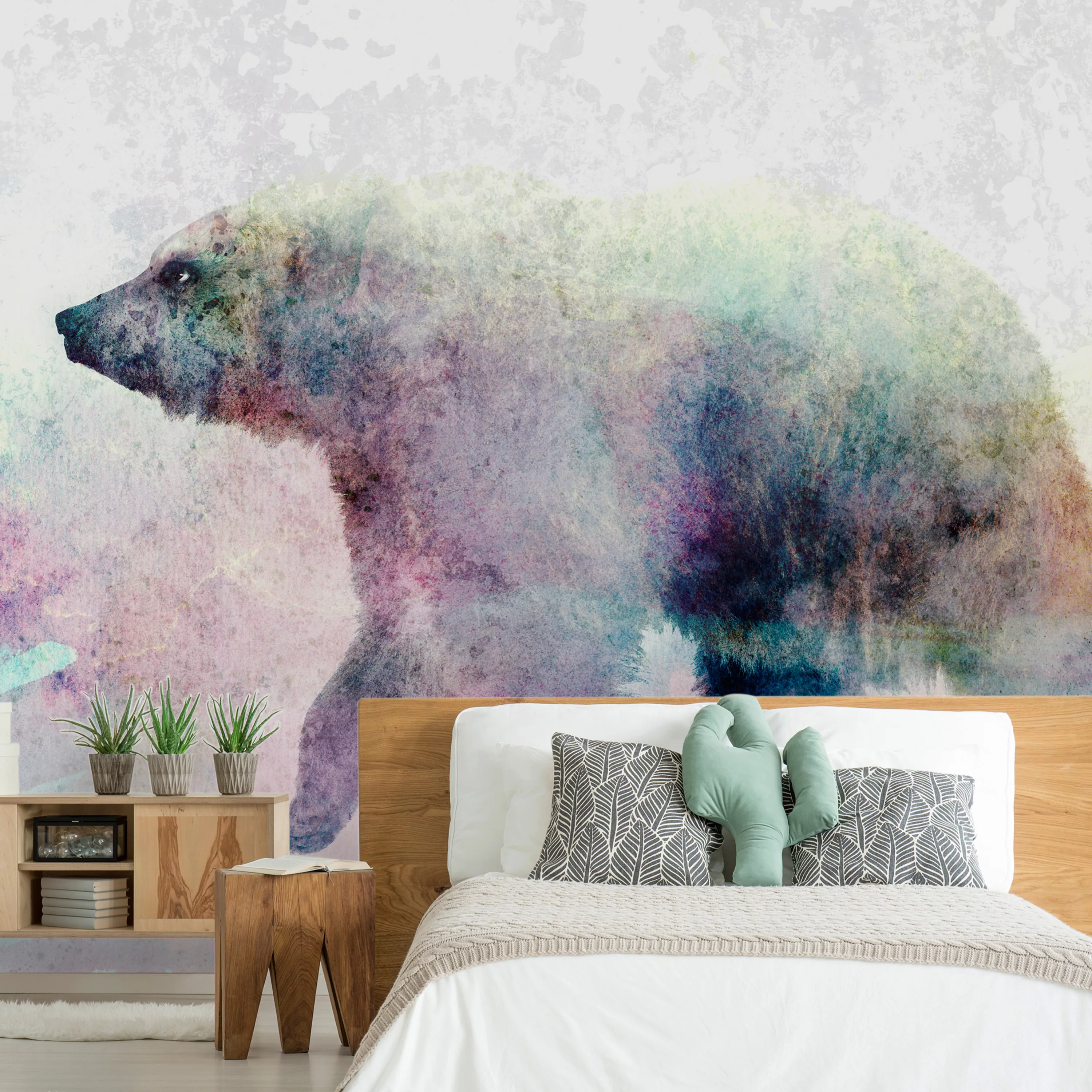 Selbstklebende Fototapete - Lonely Bear günstig online kaufen