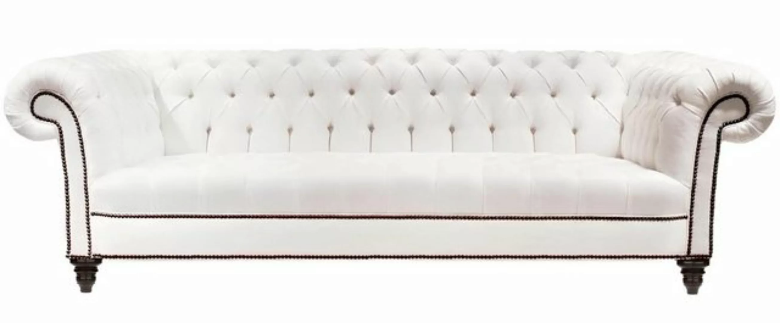 Xlmoebel Sofa Neu Weißes Chesterfield-Dreisitzer-Sofa im modernen Design au günstig online kaufen