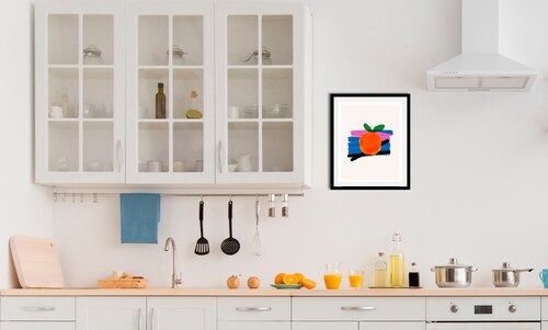 queence Bild »Fips«, Obst-Obst Bilder-Essen-Lebensmittel-Kunst-Abstrakt, (1 günstig online kaufen