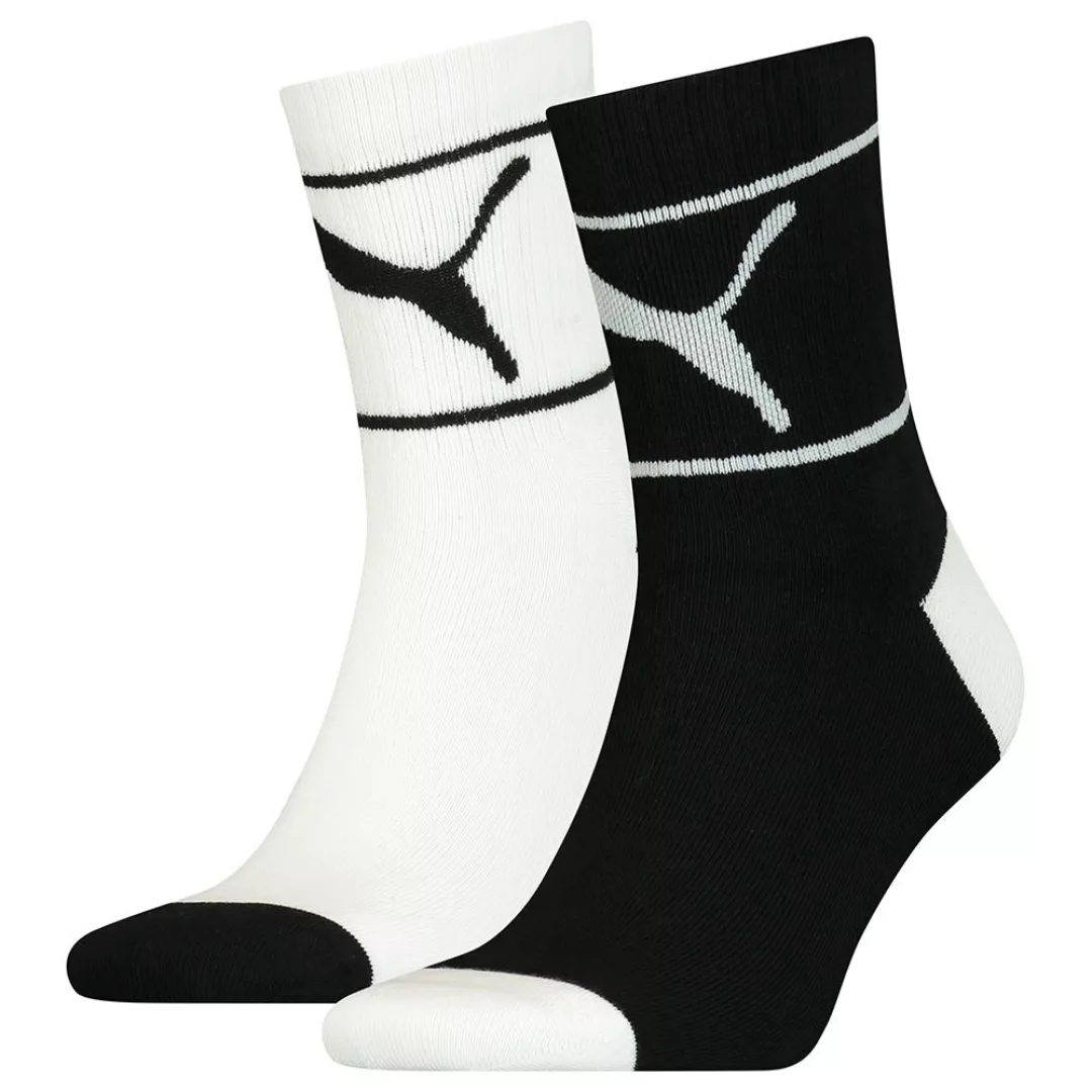 Puma Chill Short Crew Socken 2 Paare EU 43-46 Black / White günstig online kaufen