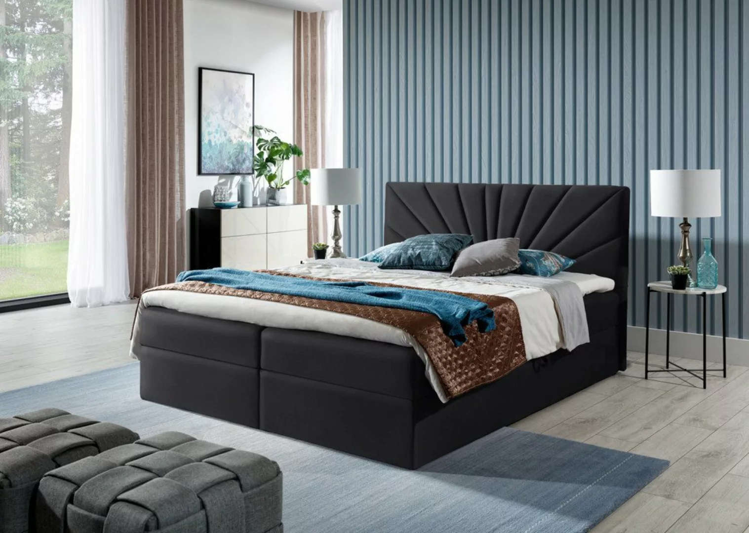 99rooms Boxspringbett Lazzaro (Schlafzimmerbett, Bett), Design günstig online kaufen