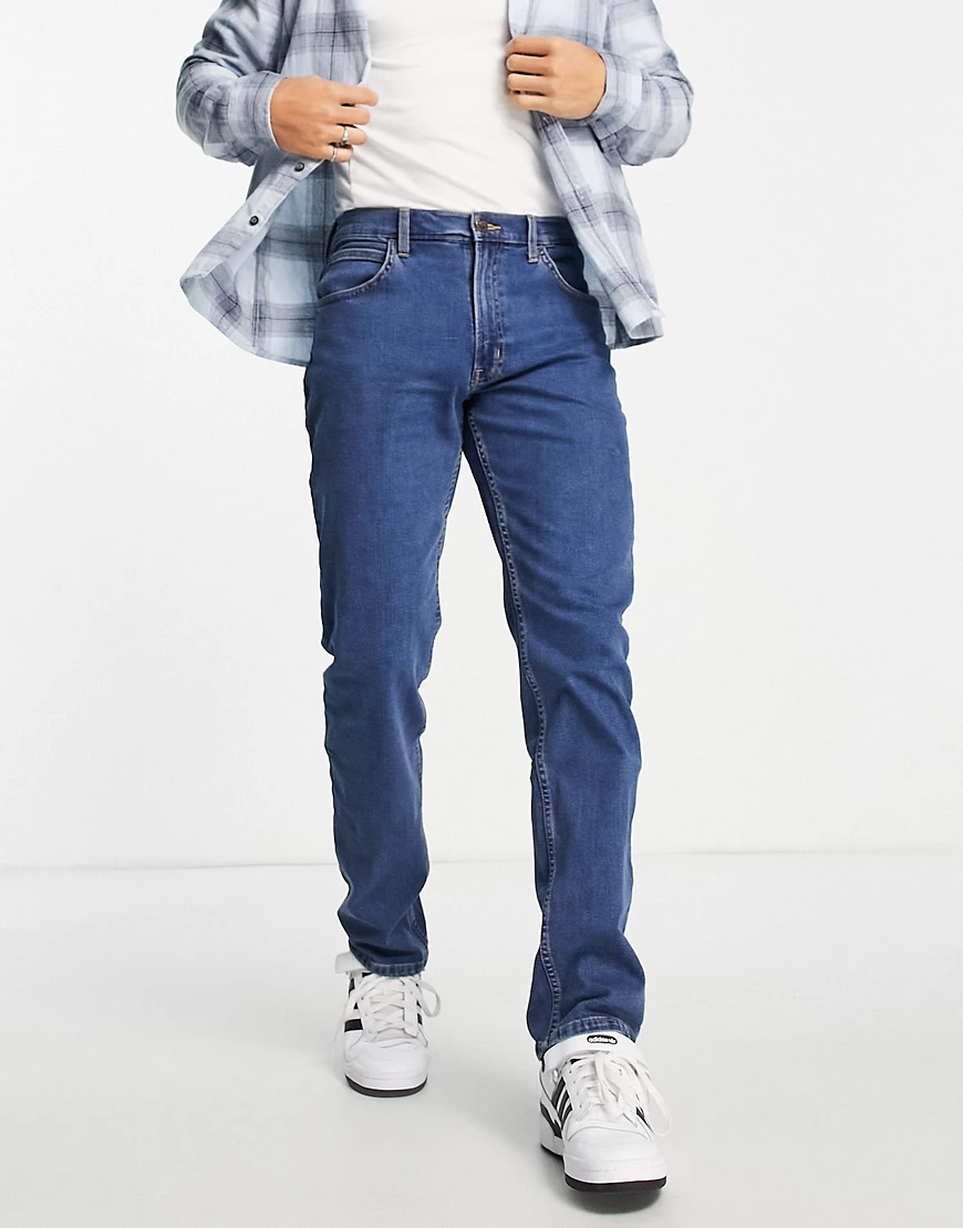 Lee – Brooklyn – Klassische Straight Jeans-Blau günstig online kaufen