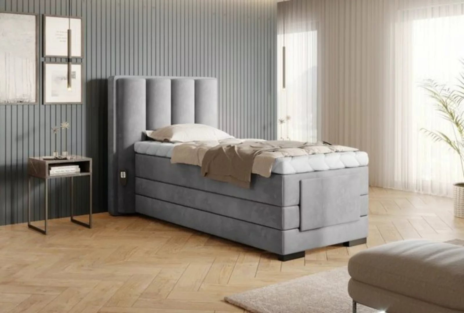 Luxusbetten24 Boxspringbett Liano, elektrisch verstellbar günstig online kaufen