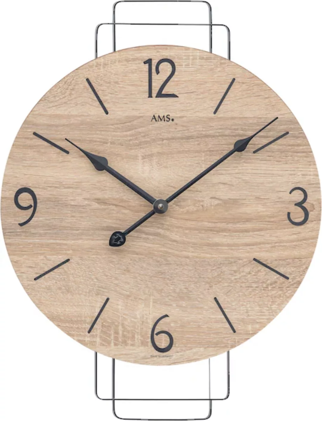 AMS Wanduhr, Made in Germany,Wohnzimmer,Esszimmer,Küche,Arbeitszimmer,Büro, günstig online kaufen