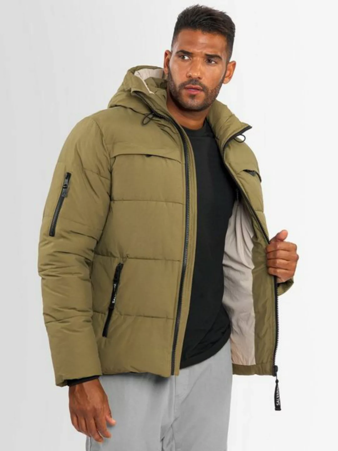 Alessandro Salvarini Winterjacke ASDiego mit extra hohem Kragen und vielen günstig online kaufen