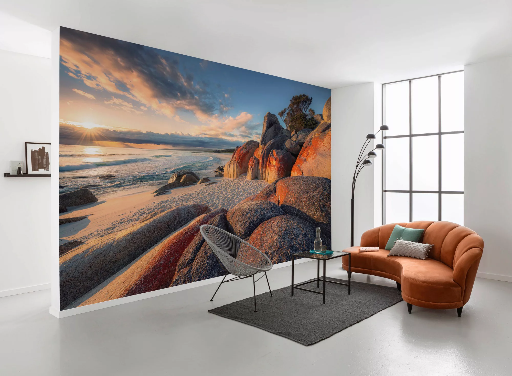 KOMAR Vlies Fototapete - Bay of Fires - Größe 400 x 280 cm mehrfarbig günstig online kaufen