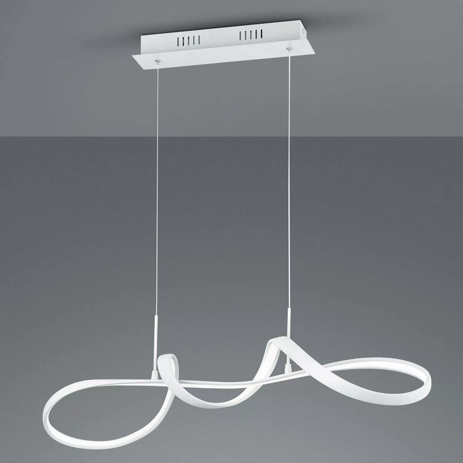 Reality LED-Pendelleuchte Perugia 1-flammig Weiß Matt 81 cm x 46 cm günstig online kaufen
