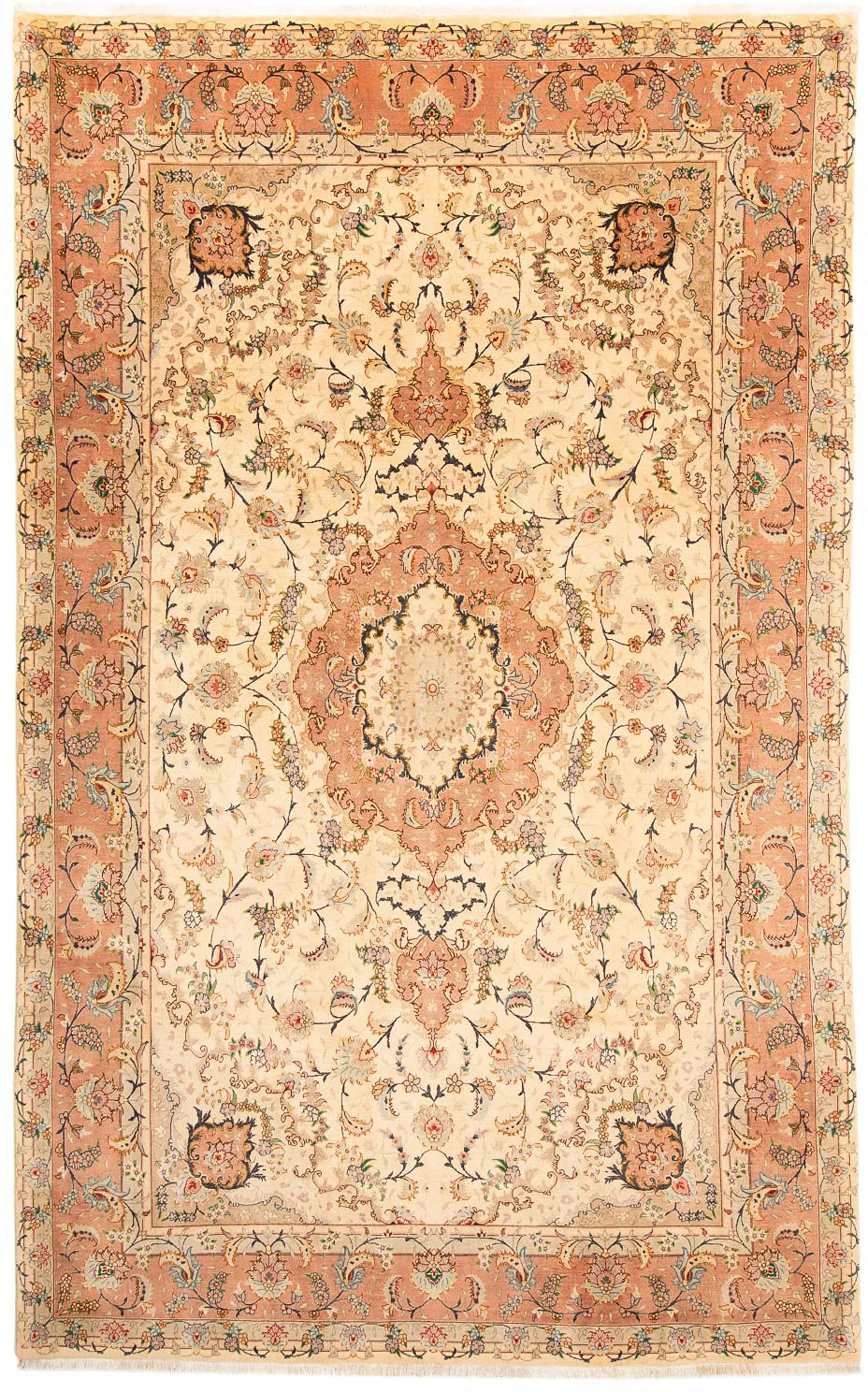 morgenland Orientteppich »Perser - Täbriz - Royal - 305 x 201 cm - beige«, günstig online kaufen